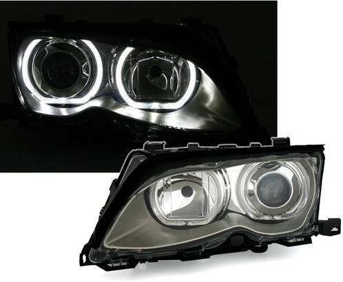Xenon Look Koplampen met LED Angel Eyes voor BMW 3 Serie E46, Auto diversen, Tuning en Styling, Ophalen of Verzenden