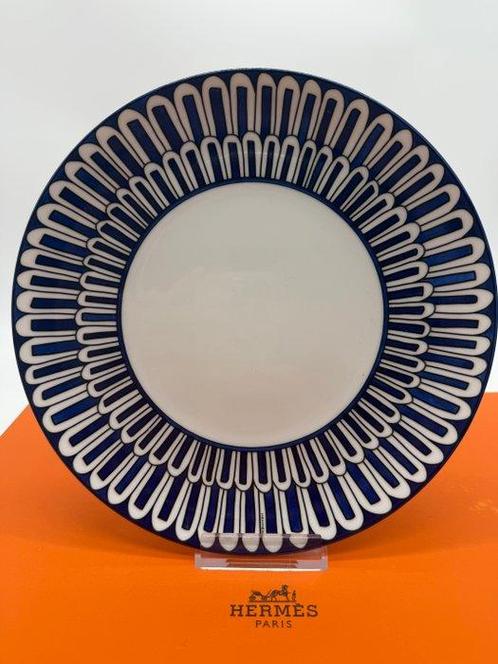 Hermès - Limoges - Assiette - Bleus d’Ailleurs - Porcelaine, Antiek en Kunst, Antiek | Meubels | Tafels