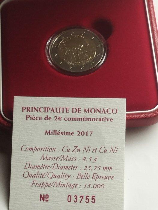 Monaco. 2 Euro 2017 Carabiniers Proof, Postzegels en Munten, Munten | Europa | Euromunten