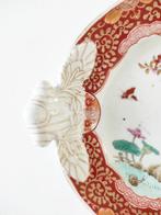 Assiette - Oiseaux et escargot - Porcelaine, Antiek en Kunst