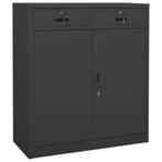 vidaXL Kantoorkast 90x40x102 cm staal antracietkleurig, Verzenden, Nieuw