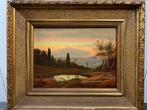 Gabriel Becker (1821-1855) - Landschaft im Abendrot