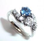 Ring - 14 karaat Witgoud - 1.14ct. tw. Diamant (Natuurlijk)