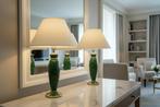 Tafellamp (2) - Groen & Goud chic - Keramiek, Antiek en Kunst