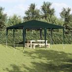 vidaXL Partytent Groen, Wit 400 x 400 x 270 cm Polyester,, Verzenden, Nieuw