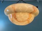 Lustre - Ancienne lampe suspendue en verre marbré Art Déco -