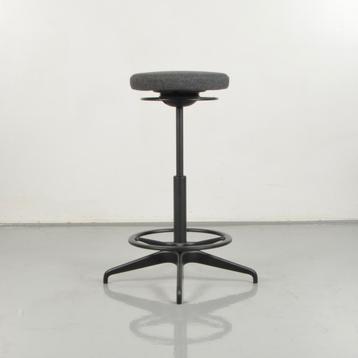 Werkstoel Ikea Lidkullen - Zwart - Donkergrijs, Ophalen of Verzenden