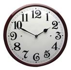 Emaille klok crème met bordeauxrand, Verzamelen, Verzenden, Nieuw