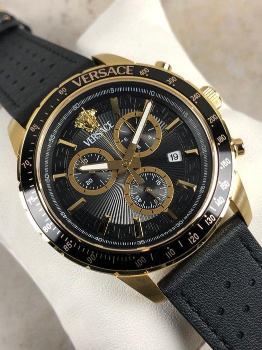 Versace - Sport Chrono Chronograph - VEZCA02 24 - Homme -, Handtassen en Accessoires, Horloges | Heren