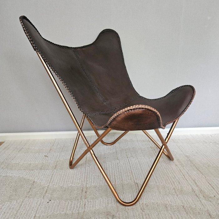 Stoel - Butterfly stoel (3107) - Leder, Metaal, Huis en Inrichting, Overige Huis en Inrichting