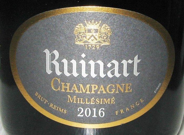 2016 Ruinart, Ruinart Millésimé - Champagne Brut - 2 Flessen, Verzamelen, Wijnen