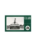 1963 LOTUS ELAN BROCHURE ENGELS, Nieuw