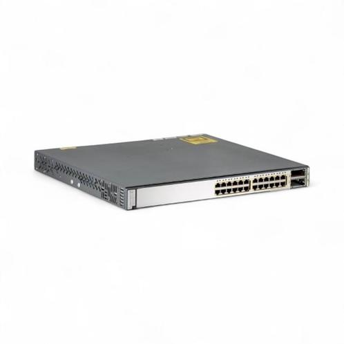 Cisco Catalyst 3750E - 24x 1Gb BASE-T Port, 2x 10Gb SFP+, Computers en Software, Netwerk switches, Refurbished, Verzenden