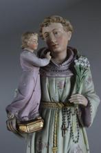 Beeldje - Sint Antonius van Padua - 45cm - Bisque Porselein