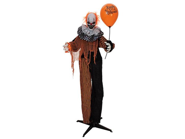 EUROPALMS Halloween Figuur Clown Met Ballon 166cm Licht, Muziek en Instrumenten, Microfoons