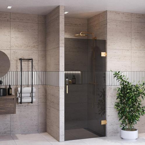 Douchedeur BWS Portos Profielloos Geborsteld Messing Goud, Doe-het-zelf en Bouw, Sanitair, Douche, Nieuw, Ophalen of Verzenden