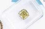 1 pcs Diamant (Natuurlijk gekleurd) - 2.52 ct - Cushion -
