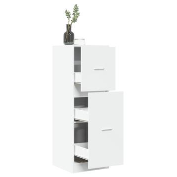 vidaXL Apothekerskast 40x41x118 cm bewerkt hout wit, Verzenden