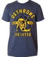 Dethrone Diaz Jiu Jitsu T-shirt Katoen Marineblauw, Vechtsport, Verzenden