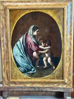Scuola fiamminga (XVII) - Madonna con Bambino e S., Antiek en Kunst