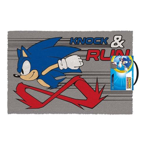 Sonic The Hedgehog Deurmat Knock And Run 40 x 60 cm, Verzamelen, Film en Tv, Ophalen of Verzenden