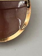 Broche - 14 karaat Geel goud - Camée motieven cherubijnen