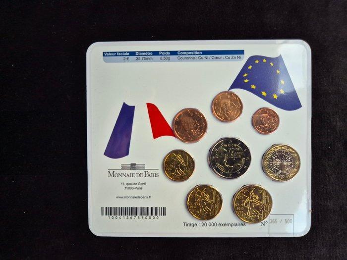 Frankrijk. Mini Set Mini Set 2010 (Rood) - Charles de Gaulle, Postzegels en Munten, Munten | Europa | Euromunten