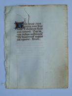 Anoniem - [Tours - Rouen] Manuscript sheet from a Book of, Nieuw