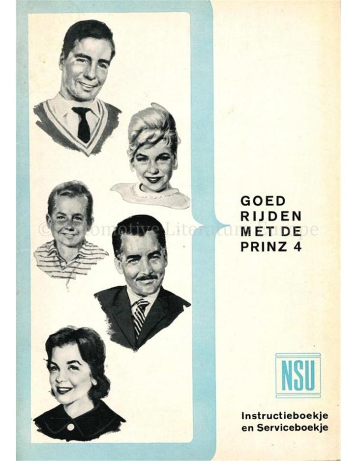 1961 NSU PRINZ 4 INSTRUCTIEBOEKJE NEDERLANDS, Autos : Divers, Modes d'emploi & Notices d'utilisation