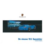 2011 PORSCHE 911 SPEEDSTER HARDCOVER BROCHURE NEDERLANDS, Livres, Autos | Brochures & Magazines