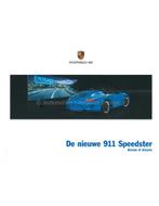 2011 PORSCHE 911 SPEEDSTER HARDCOVER BROCHURE NEDERLANDS, Boeken, Nieuw
