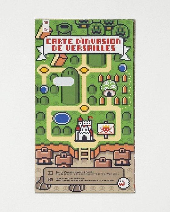 Invader (1969) - Fan map of the space invaders in Versailles, Antiquités & Art, Art | Objets design