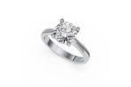 Zonder Minimumprijs - Ring - 14 karaat Witgoud - 2.58ct. tw., Handtassen en Accessoires, Ringen, Nieuw