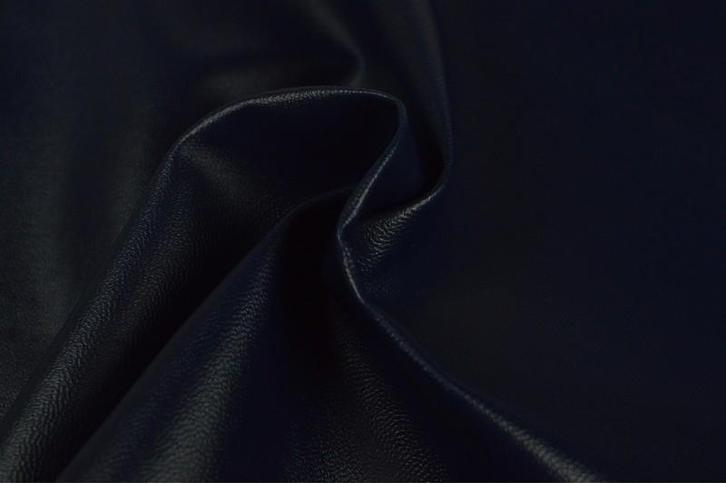 10 meter kunstleer - Marineblauw, Hobby en Vrije tijd, Stoffen en Lappen, 120 cm of meer, 200 cm of meer, Overige kleuren, Nieuw