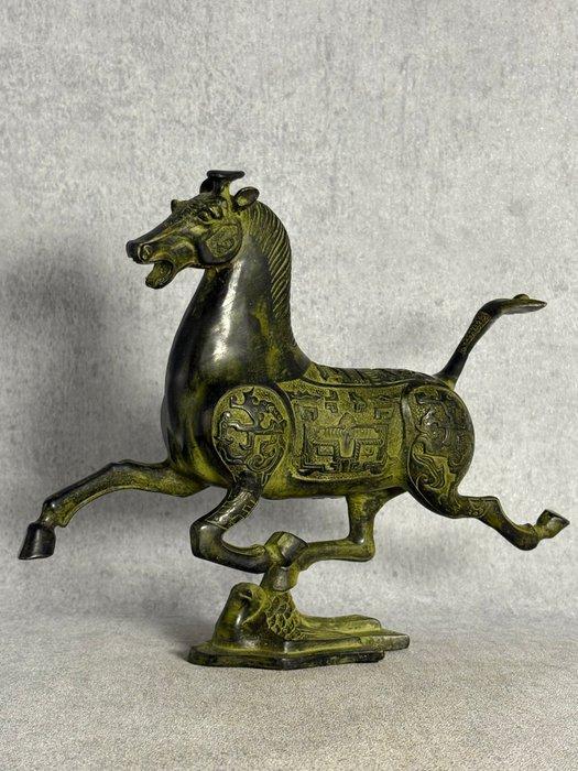 Groot beeld, vliegend paard - Brons - China - Eind 20e eeuw, Antiek en Kunst, Antiek | Overige Antiek