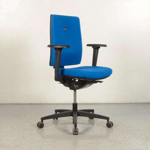 Bureaustoel Viasit Linea Mondriaan - Blauw - 5D armleggers, Huis en Inrichting, Bureaustoelen, Gebruikt, Ophalen of Verzenden