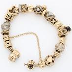 Pandora - Bedelarmband - 14 karaat Geel goud, Handtassen en Accessoires