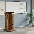 vidaXL Leskantoor Podium met Wielen Oud Hout Bewerkt Hout, Verzenden, Nieuw