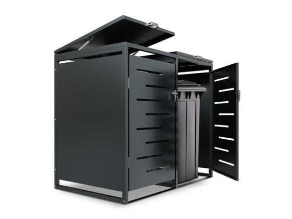 Veiling - Metalen Containerberging Arel - 120L - 2-Delig, Tuin en Terras, Bergingen en Tuinkasten
