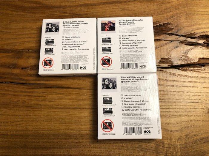 Polaroid 3x Spectra Film: 2 B&W + 1 Color | Instant camera, TV, Hi-fi & Vidéo, Appareils photo analogiques