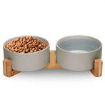 2dekans | Jake en Jacky Voerbak Hond en Kat Keramiek -, Ophalen of Verzenden, Nieuw