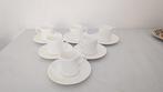 Wedgwood - Koffieservies (12) - Porselein, Zilver - Wit, Antiek en Kunst