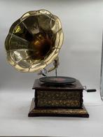 GRAMOPHONE - Antieke stijlvolle grammofoon: handgemaakt, Antiquités & Art, Curiosités & Brocante