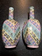 Thomas Webb & sons - Vaas (2) - opaline - Marokaans motif, Antiek en Kunst, Antiek | Glaswerk en Kristal