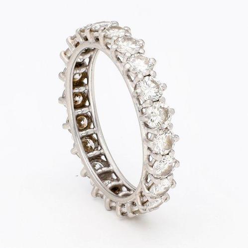 Ring - 18 karaat Witgoud Diamant (Natuurlijk), Handtassen en Accessoires, Ringen