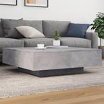 vidaXL Salontafel 100x100x31 cm bewerkt hout betongrijs, Verzenden, Nieuw
