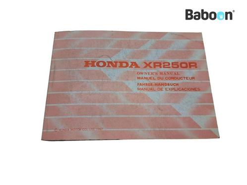 Instructie Boek Honda XR 250 R 1986-1989 (XR250R) English,, Motos, Pièces | Honda, Envoi