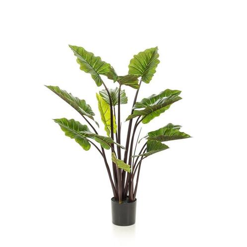 Kunstplant - Colocasia Pink China - Olifantsoor - 130 cm, Maison & Meubles, Accessoires pour la Maison | Plantes & Fleurs artificielles
