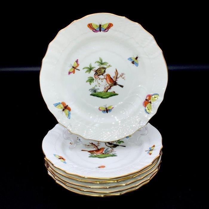 Herend - Exquisite Set of 6 Plates (15,5 cm) - Rothschild, Antiek en Kunst, Antiek | Meubels | Tafels