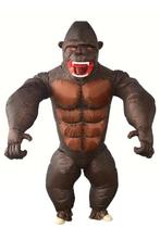 KIMU® Opblaas Kostuum Gorilla Opblaasbaar Pak Apenpak Mascot, Ophalen of Verzenden